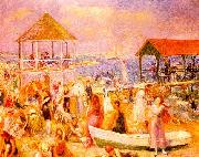 William Glackens Beach Scene near New London Sweden oil painting reproduction